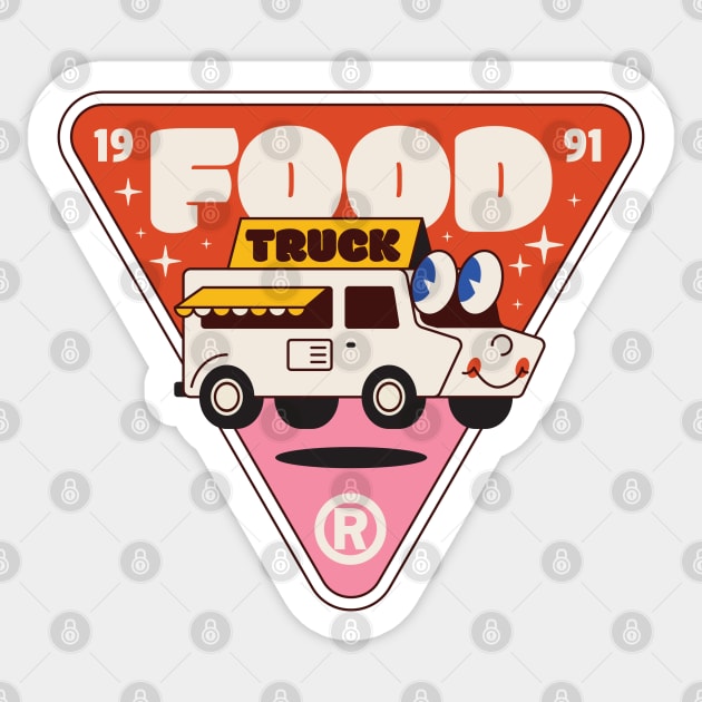 Food Truck Sticker Sticker by Stellart